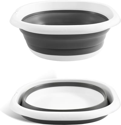 Opvouwbare afwaskom, Opvouwbare Wasbak Draagbare Vaatpan, Multifunctionele Outdoor Reizen Wasbak Ruimtebesparende Opvouwbare Plastic Emmer voor Keuken Gootsteen Camping Wandelen