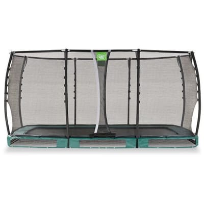 EXIT Allure Premium Trampoline 244x427cm - Inground - Ingraaftrampoline - Rechthoekig - Voor Kinderen - Groen