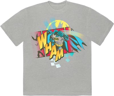 DC Comics Batman - Wham Heren T-shirt - S - Grijs