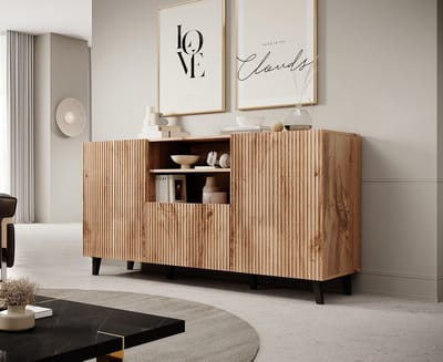 Meubella - Dressoir Vintar - Eiken - 150 cm
