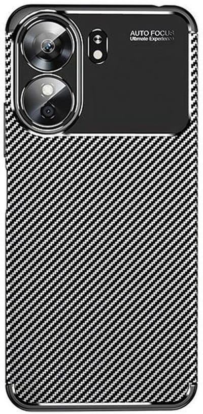 Beline Carbon Armor - Hoesje voor Xiaomi Redmi 13C - Zwart - Premium Bescherming - Antislip