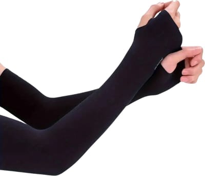 Nivard Polswarmers - Armwarmers Dames - Duimopening - Armstukken - Zwart