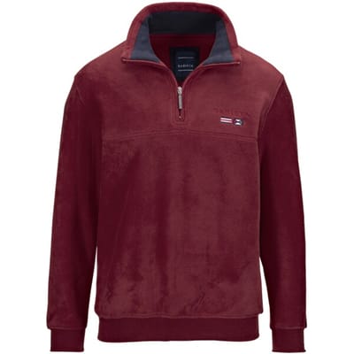 Babista herren Fleecesweatshirt - 48/50 - donkerrood - Plus Size