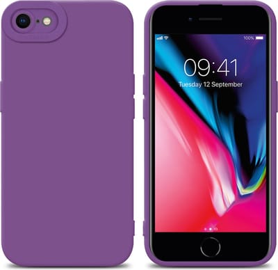 Cadorabo Hoesje geschikt voor Apple iPhone 7 / 7S / 8 / SE 2020 in FLUID MAT PAARS - Beschermhoes gemaakt van flexibel TPU silicone Cover Fluid Case