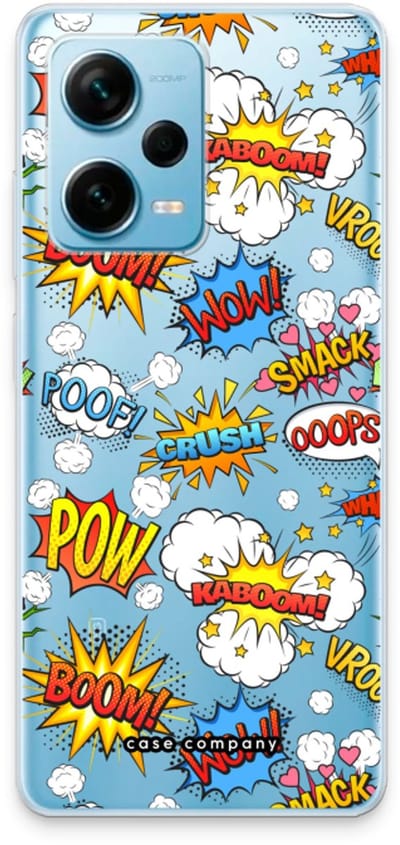 Case Company® - Hoesje geschikt voor Xiaomi Redmi Note 12 Pro Plus hoesje - Pow Smack - Soft Cover Telefoonhoesje - Bescherming aan alle Kanten en Schermrand