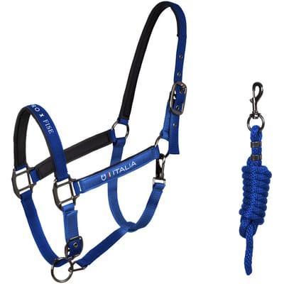 Nylon Halster en Longe Set voor Paard Equestro X Fise