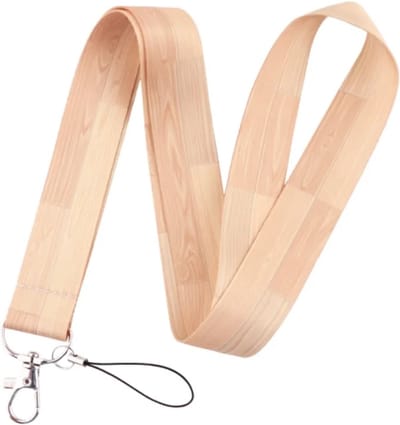 Travel Cords - Keycord Wood - stevig lanyard - sleutelhanger - sleutelkoord - met telefoonkoord - sleutels