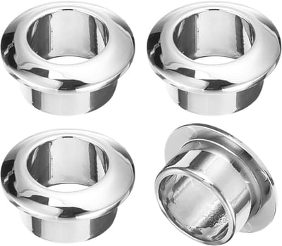Bureaukabelgat cover 18 mm ABS ronde draad koord doorvoertule plug cap kabel organizer voor kantoor en meubels - 4 stuks, zilver, kabelbeheer, kabeloplossing, bureauaccessoires