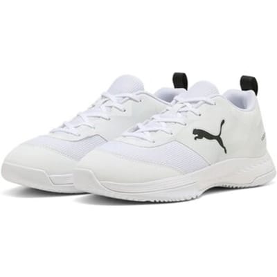 Puma Varion 3 Jr 109097 02 indoor-schoenen voor kinderen met klittenbandsluiting, wit