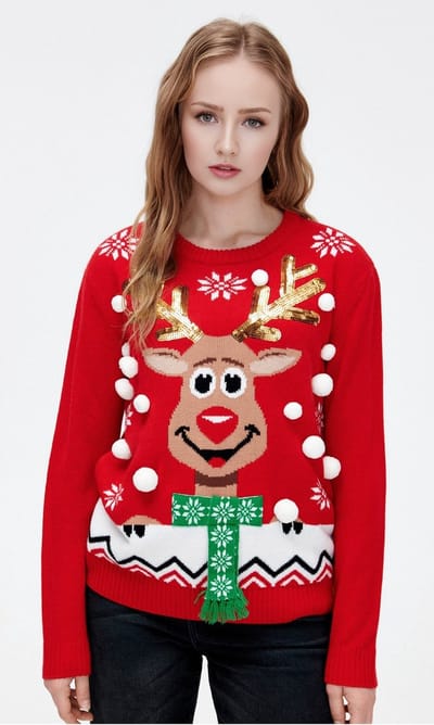 Starry Indigo - Foute Kersttrui Dames / Ugly Christmas Sweater Women