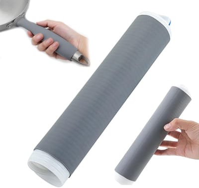 Dailygoods- Pannenlap Hittebestendig - 2 Stuks - Gemakkelijk Schoonmaken - Slijtvast - Verdikte Siliconen - Warmte-isolatie - Handgreep