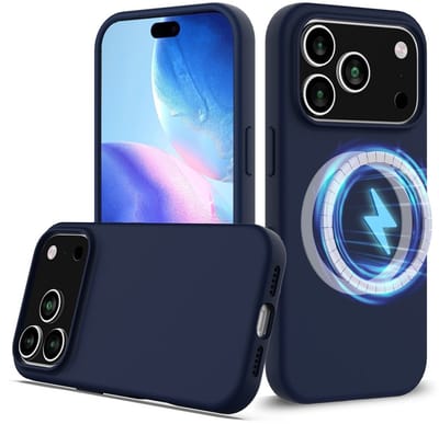 Coverup Hoesje - Geschikt voor iPhone 18 Pro / 17 Pro Hoesje - Coverup Liquid Colour Back Cover - MagSafe Compatible - Blauw