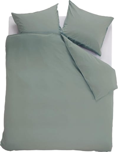 Ambiante Cotton Uni dekbedovertrek - Effen - Tweepersoons - 200x200/220 cm - Groen