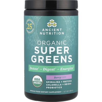 Ancient Nutrition, Biologische Super Groenten, Bessen, 190 g (189 g)