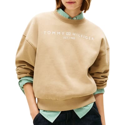 Pull Tommy Hilfiger Corp Logo Modern Femmes