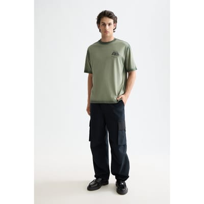 Scotch & Soda Daze - Nylon-blend Ribstop Wide Fit Cargo Anthracite Taglia: W29L30 | Pantaloni cargo Outlet | Uomo