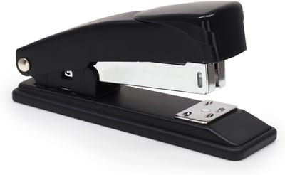 Stapler voor 25 Vellen - All-Metal Mechanisme - Zwart | Geschikt voor Nietjes 24/6 en 26/6