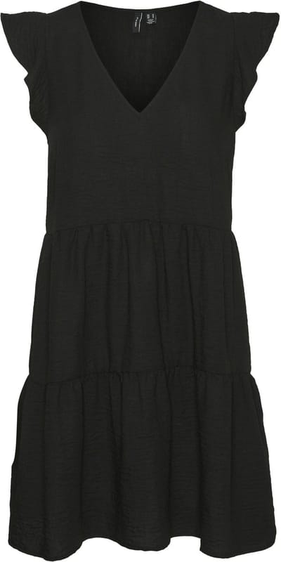 VERO MODA - VMKITA SS FRILL V-NECK DRESS WVN EXP GA - Dames - Mini jurken