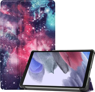 Hoesje - Geschikt voor Samsung Galaxy Tab A7 Lite - Dun & Stevig - Hardcover Book Case - Trifold Bookcase Hoes - Hard Cover - Tablethoes - Galaxy