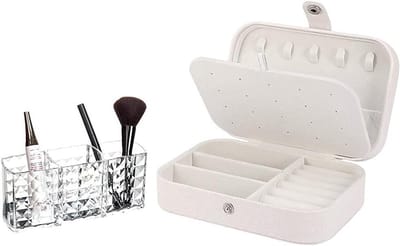 Sieradendoosje - Reis etui - Sieraden opbergen - Krasvrije voering - Compact formaat - Zwart