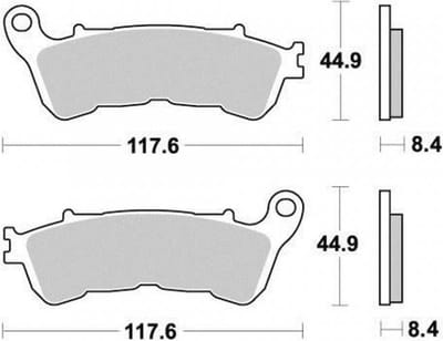 ferodo remblokje voor motor honda 1300 st pan europees 2008 tot 2016 avg / avd nieuw