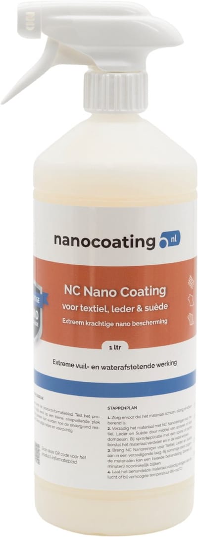 NC Nano Coating voor Textiel, Leder & Suède – Water- en Vlekafstotend - textiel impregneerspray - tot 5m2