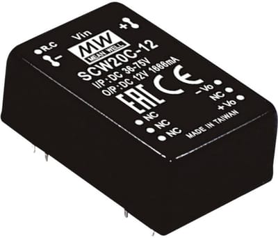 MEAN WELL SCW20C-15 DC/DC-convertermodule 1.333 A 20 W Aantal uitgangen: 1 x Inhoud 1 stuk(s)