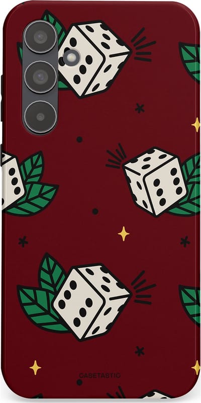 Casetastic Hoesje Geschikt voor Samsung A55 - Stijlvolle Beschermende Duo-layer Case - Casino zes