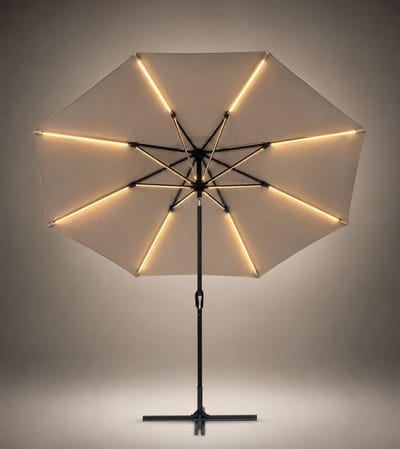 SenS Line 2206-OW-S Parasol met Ledverlichting door Solar..