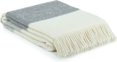 MoST - Wollen plaid Agatha grey - 100% Nieuw-Zeelandse wol - 140 x 200 cm - grijs