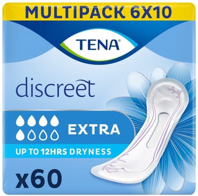 TENA Discreet Extra – verbanden voor matig urineverlies – 60 stuks