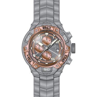Invicta Speedway 49882 Herenhorloge - Quartz Uurwerk - Roestvrij Staal met Roségouden Wijzerplaat - 50 mm