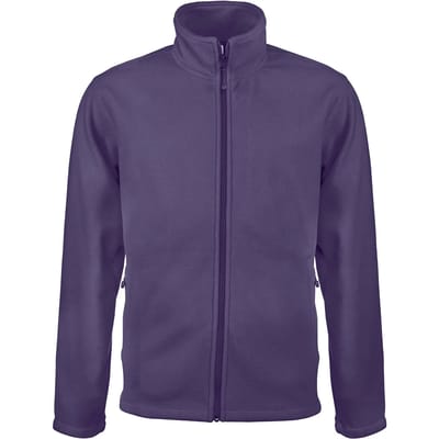 Kariban Microfleece met rits heren K911 - purple - L