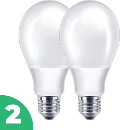 Sidef Spaarlamp E27 - 5W (25W) - Warm Wit Licht - Niet Dimbaar - 2 stuks