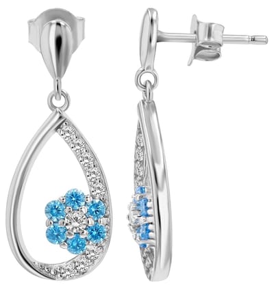 AKZENT Akzent Dames Oorbellen "Eira" van 925 Sterlingzilver, gerhodineerd, duurzaam