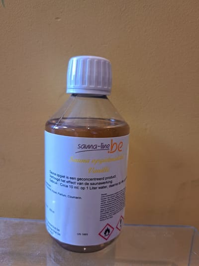 opgiet sauna vanille- sauna geuren - sauna opgiet - opgietmiddel 250 ml vanille