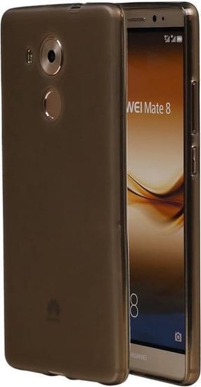 Huawei Ascend Mate 8 TPU Hoesje Transparant Grijs