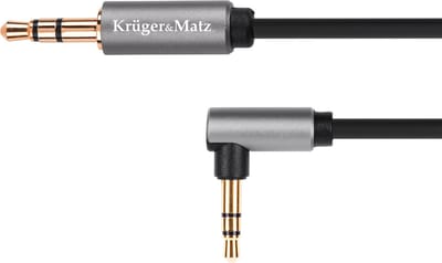 Krüger&Matz Basic - Kabel - Jack 3.5 mm - Koppelstuk - Knikbestendig
