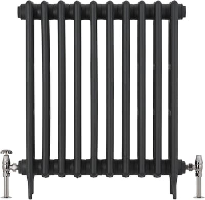 Radiatorkraan - Verwarming kraan - Verwarming regelen - Traditioneel ontwerp - 16 x 14 x 8 cm - Zwart nikkel