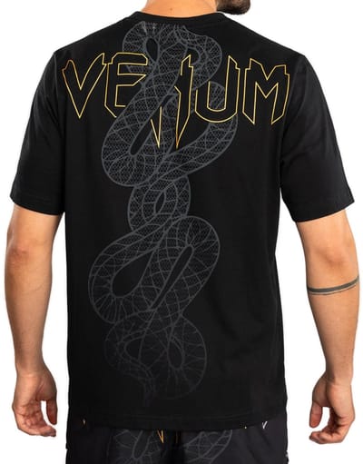 Venum Serpenti T-shirt Katoen Zwart Zilver Goud - S
