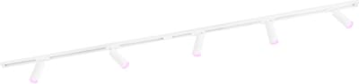 Ledvion - Smart LED Railverlichting 2M + 5 Railspots (4.9W - RGB - Wit - Dimbaar) - 1-Fase