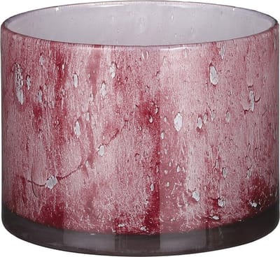 Mica Decorations Estelle Vaas - 22x22x16 cm - Glas - Lichtroze