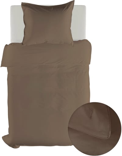 Yellow Dekbedovertrek Suite Dubai - Katoen - Plaza Taupe - 140x200-220 cm - 100% Katoen - Eenpersoons