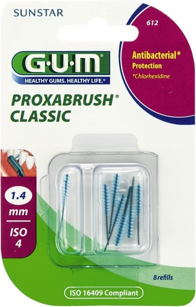 GUM Proxabrush Classic 1.4mm refills 612 - 8 stuks