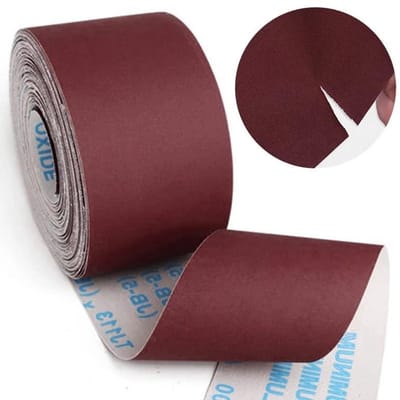 Allecto - Flexibele Schurende Schuurpapier Roll - Polijsten Slijpen - 5 Meter - Emery Cloth - Metaal Hout Gereedschap - Geschikt voor Schuren - Grijs 500 Grits Schuren Rolls, Schuurpapier,