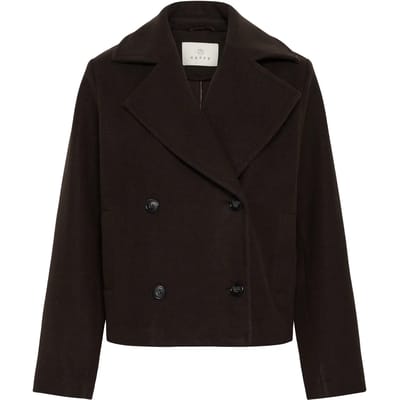Kaffe KAsaturn Short Jacket Dames Jas - Coffee Bean