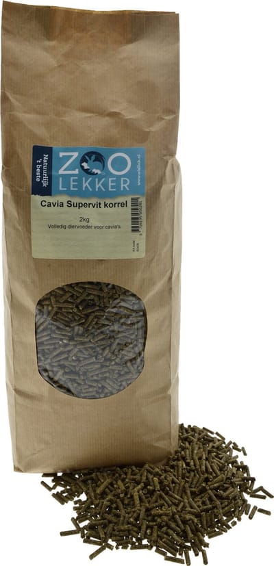 Zoolekker Cavia Supervit korrel 2kg