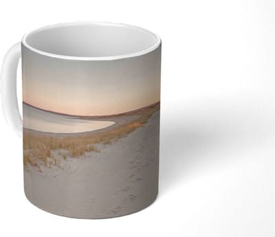 Mok - Koffiemok - Kustlijn - Horizon - Hek - Mokken - 350 ML - Beker - Koffiemokken - Theemok