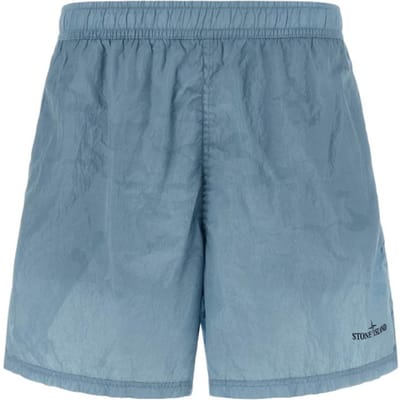 Stone Island Zomer 26 Selectie Serie Effen Kleur Tweekleurig Geplooid Elastisch Strandshort Heren shorts L1S15B100002S0E13V004A XL gray