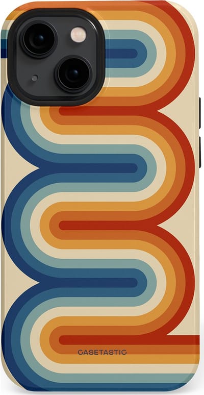 Casetastic Hoesje Geschikt voor Apple iPhone 13 Mini Magsafe - Stijlvolle Beschermende Duo-layer Case - Vintage Boog